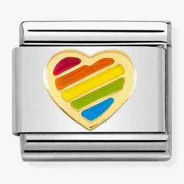 Nomination CLASSIC Rainbow Heart Charm 030272-54