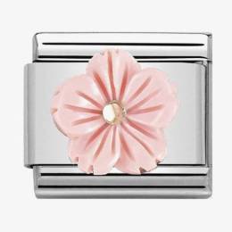 Nomination CLASSIC Rose Gold Coral Paste Flower Charm 430510-03