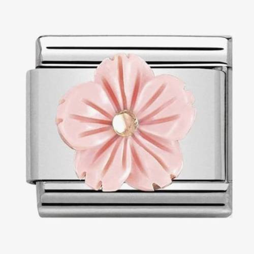 Nomination CLASSIC Rose Gold Coral Paste Flower Charm 430510-03 - 0