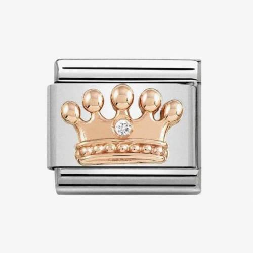 Nomination CLASSIC Rose Gold Crown with Cubic Zirconia Charm 430305-24 - 0