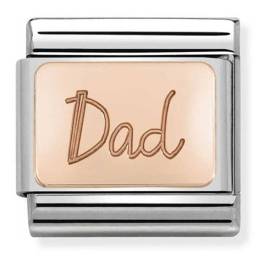 Nomination CLASSIC Rose Gold Dad Plate Charm 430101-32