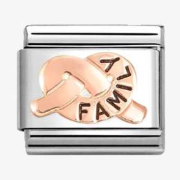 Nomination CLASSIC Rose Gold Family Promise Knot Charm 430202-37