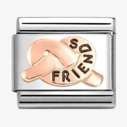 Nomination CLASSIC Rose Gold Friends Promise Knot Charm 430202-36