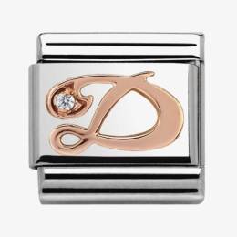 Nomination CLASSIC Rose Gold Letter D Charm 430310-04