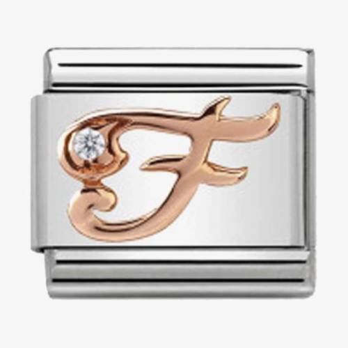 Nomination CLASSIC Rose Gold Letter F Charm 430310-06 - 0