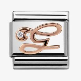 Nomination CLASSIC Rose Gold Letter G Charm 430310-07