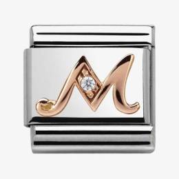 Nomination CLASSIC Rose Gold Letter M Charm 430310-13