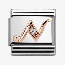 Nomination CLASSIC Rose Gold Letter N Charm 430310-14