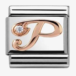 Nomination CLASSIC Rose Gold Letter P Charm 430310-16