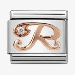 Nomination CLASSIC Rose Gold Letter R Charm 430310-18