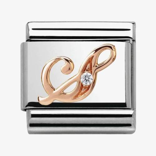 Nomination CLASSIC Rose Gold Letter S Charm 430310-19 - 0