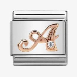 Nomination CLASSIC Rose Gold Letters A Charm 430310-01