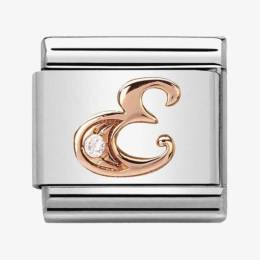 Nomination CLASSIC Rose Gold Letters E Charm 430310-05