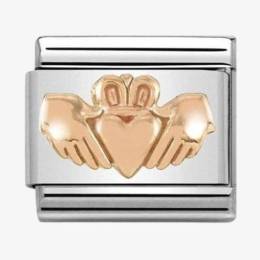 Nomination CLASSIC Rose Gold Plated Claddagh Charm 430106-20