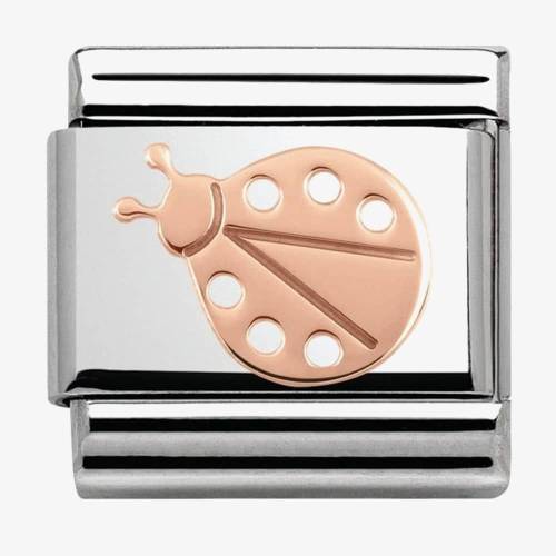 Nomination CLASSIC Rose Gold Plates Ladybird Charm 430104/07 - 0