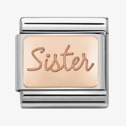 Nomination CLASSIC Rose Gold Plates Sister Charm 430101-38