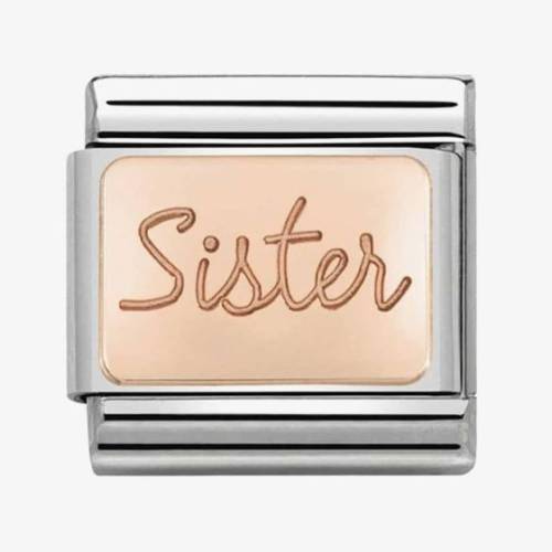 Nomination CLASSIC Rose Gold Plates Sister Charm 430101-38 - 0