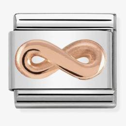 Nomination CLASSIC Rose Gold Relief Infinity Charm 430106-03