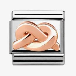 Nomination CLASSIC Rose Gold Relief Knot Charm 430106-01