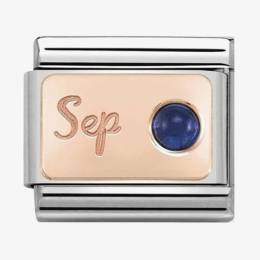 Nomination CLASSIC Rose Gold September Sapphire Charm 430508-09