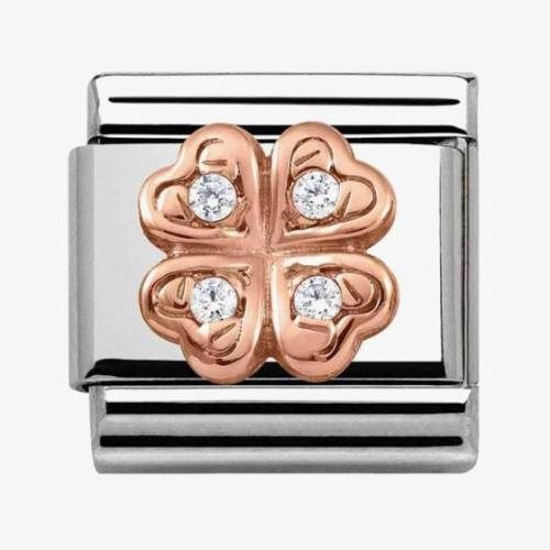 Nomination CLASSIC Rose Gold Symbols Four Leaf Clover Charm 430302/04 - 0