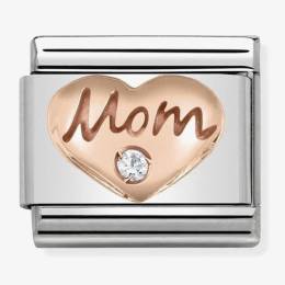 Nomination CLASSIC Rose Gold Symbols Mom Heart Charm 430305-09