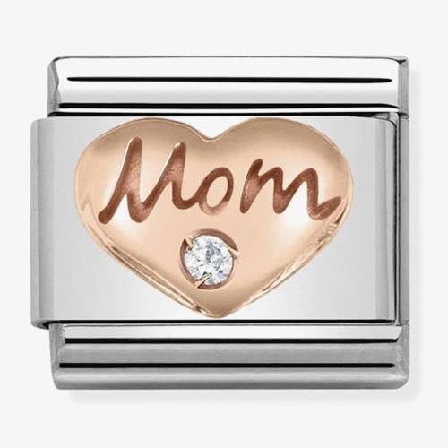 Nomination CLASSIC Rose Gold Symbols Mom Heart Charm 430305-09 - 0