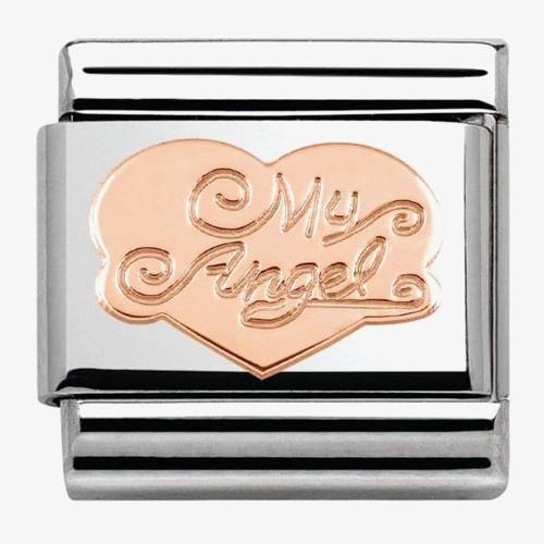 Nomination CLASSIC Rose Gold Symbols My Angel Heart Charm 430104-02 - 0