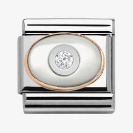 Nomination CLASSIC Rose Gold White Pearl Charm 430504-01