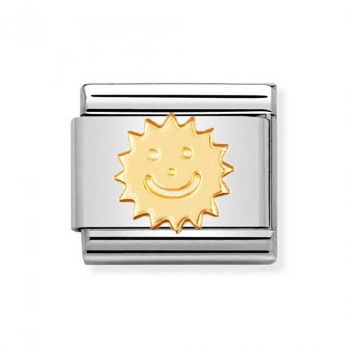 NOMINATION CLASSIC S/STEEL,BONDED YELLOW GOLD SUN 030110-02 - 0