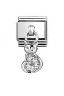 NOMİNATİON Classıc Silvershine Cat Dropper Charm 331800-18