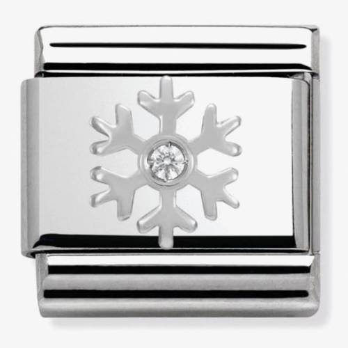 Nomination CLASSIC Silvershine Christmas Snowflake Charm 330313-02 - 0