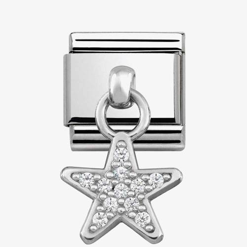 Nomination CLASSIC Silvershine Cubic Zirconia Star Charm 331800/05 - 0