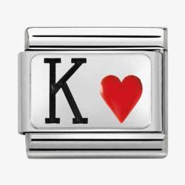 Nomination CLASSIC Silvershine King of Hearts Charm 330208-28