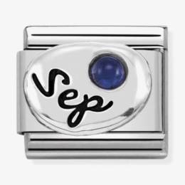 Nomination CLASSIC Silvershine Symbols September Sapphire Birthstone Charm 330505/09