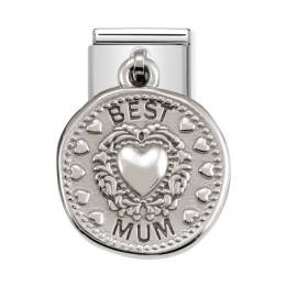 Nomination CLASSIC Silvershine Wishes Best Mum Charm 331804-12