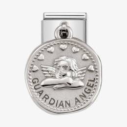 Nomination CLASSIC Silvershine Wishes Guardian Angel Charm 331804-21