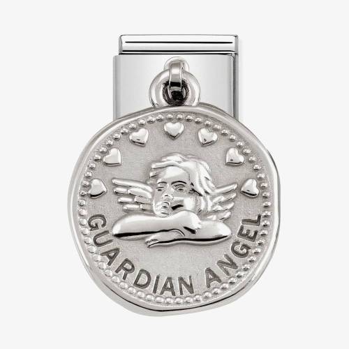 Nomination CLASSIC Silvershine Wishes Guardian Angel Charm 331804-21 - 0