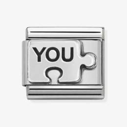 Nomination CLASSIC Silvershine You Puzzle Piece Charm 330101-40