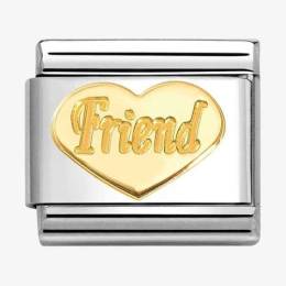 Nomination CLASSIC Symbols Friends Heart Charm 030162-76