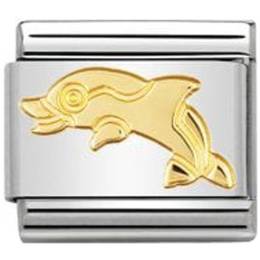 Nomination Composable Classic 18K Gold Dolphin Charm 030113-04