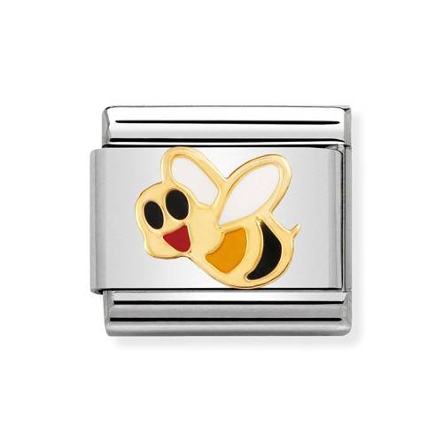 Nomination Composable Classic 18K Gold Smiling Bee Charm 030211-11 - 0