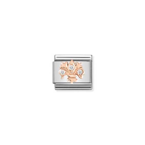 NOMINATION Composable Classic Link Lily with Stones 430305-14 - 0