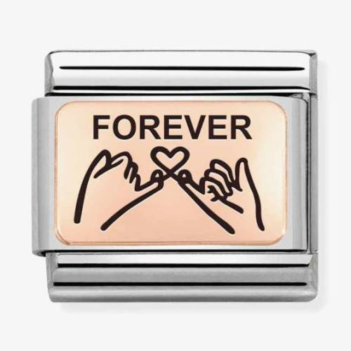 Nomination Composable CLASSIC Plates Forever Hands Charm 430111-12 - 0