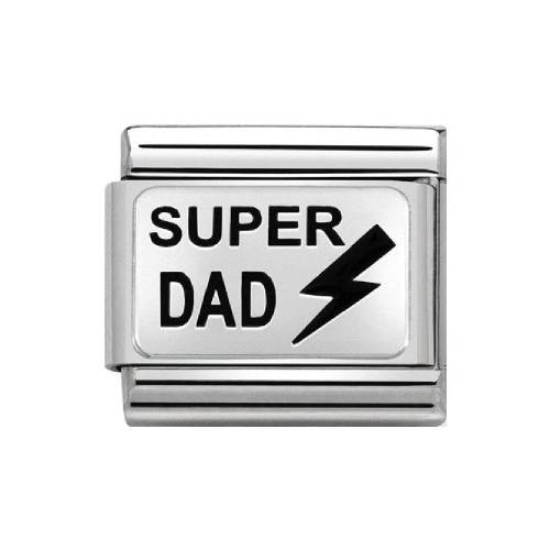 Nomination Enamel Super Dad Charm 330208/32 - 0