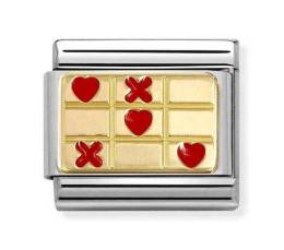 NOMINATION Gold Red Enamel Love Wins Charm 030284-71