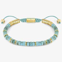 Nomination InstinctStyle Gold Finish Stainless Steel Turquoise Bracelet 027925-033