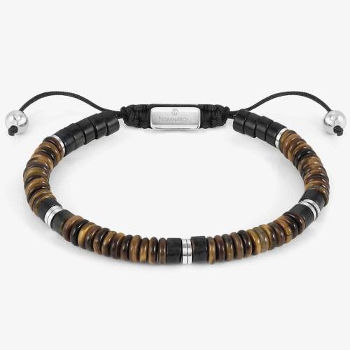 Nomination InstinctStyle Stainless Steel Tigers Eye Jasper Bracelet 027924-080 - 0