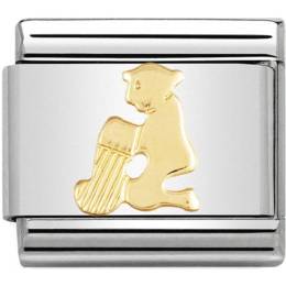 Nomination Ladies Composable Classic 18K Gold Aquarius Zodiac Sign Charm 030104-11