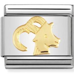 Nomination Ladies Composable Classic 18K Gold Capricorn Zodiac Sign Charm 030104-10